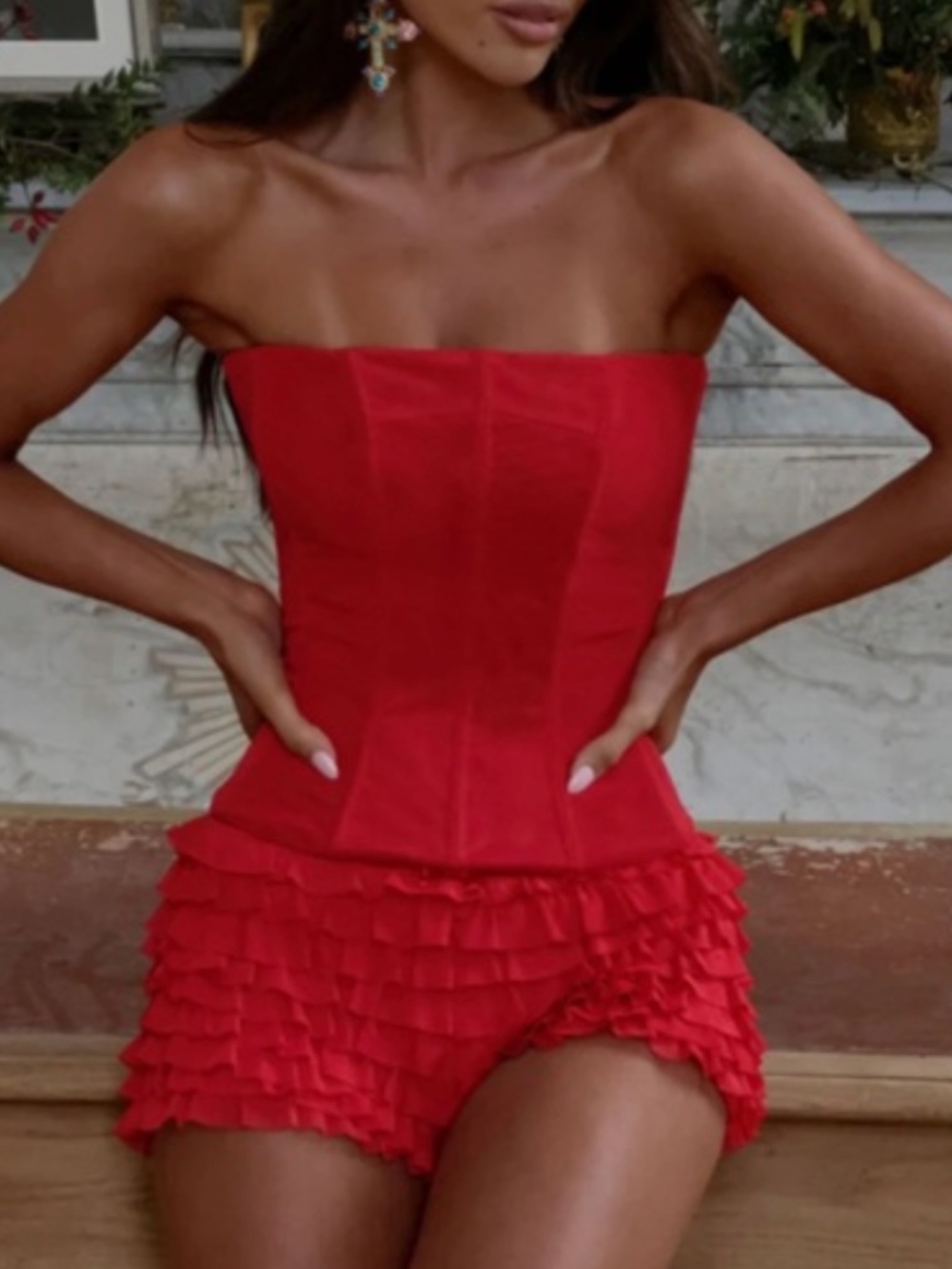 Outcast RUE SHORTS RED NEW NO TAGS